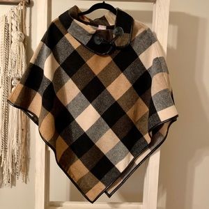 Chico’s plaid poncho